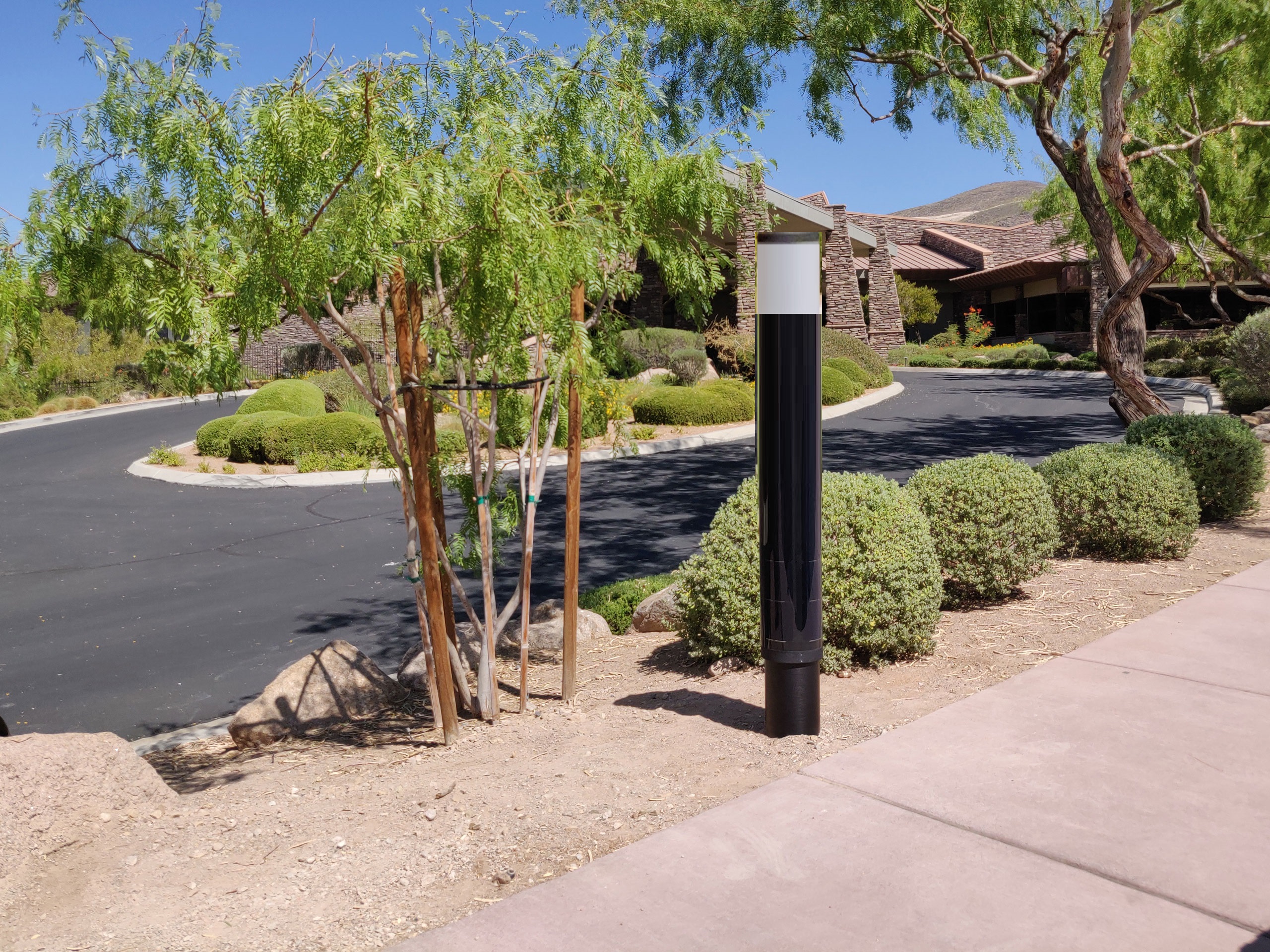Solar bollard pathway