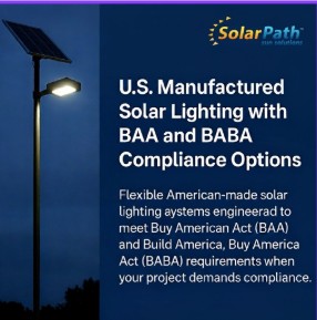 Solarpath BAA BABA compliant solar lighting solutions