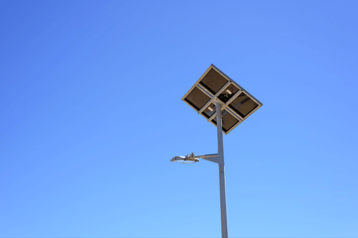 Solar security lights.